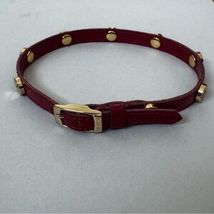 Elegant Red Studded Belt